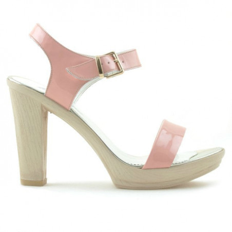 Sandales femme 5022 vernis rose