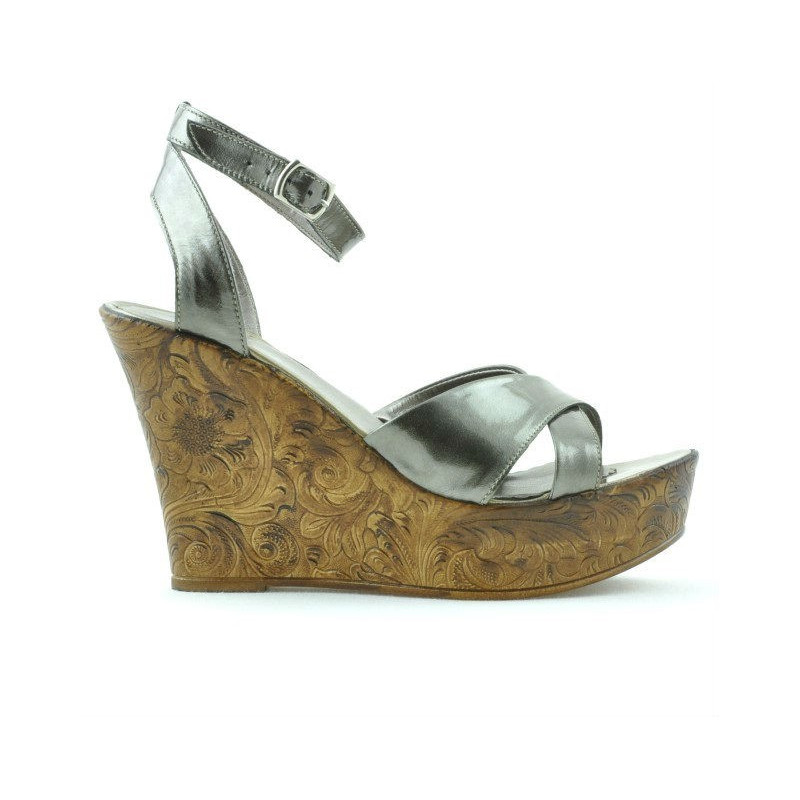 Sandales femme 5017 vernis cuivré