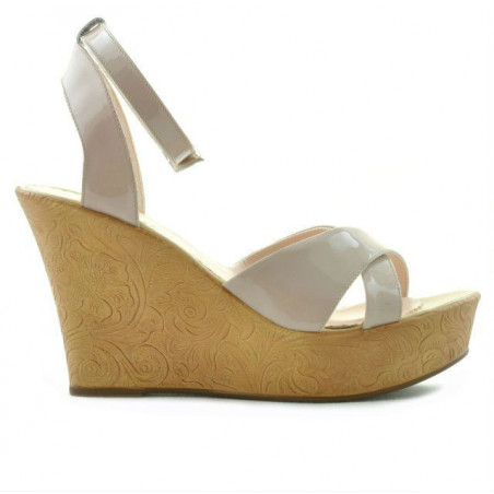 Sandales femme 5017 vernis nude