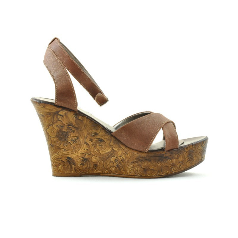 Sandales femme 5017 marron nacré
