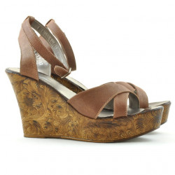 Sandales femme 5017 marron nacré