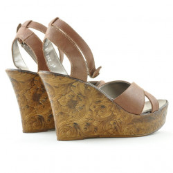 Sandales femme 5017 marron nacré