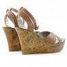 Sandales femme 5017 marron nacré