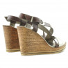 Sandales femme 5016 or combiné