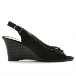 Sandales femme 596 noir velours