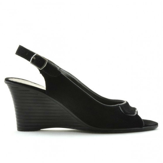 Sandales femme 596 noir velours Sandales femme 596 noir velours