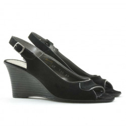 Sandales femme 596 noir velours