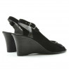 Sandales femme 596 noir velours