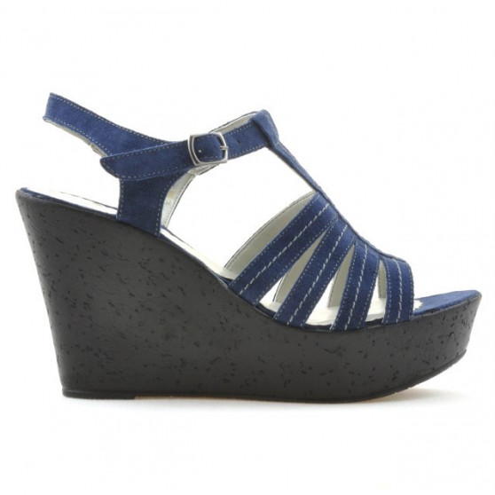 Sandales femme 598 velours indigo Sandales femme 598 velours indigo