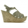 Sandales femme 598 velours sable