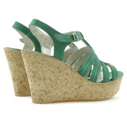 Sandales femme 598 bufo vert