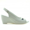 Sandales femme 599 blanc+indigo