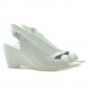 Sandales femme 599 blanc+indigo