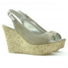 Sandales femme 5001 sable velours
