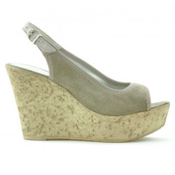 Sandales femme 5001 sable velours