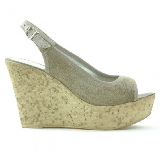 Sandales femme 5001 sable velours