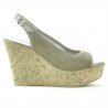 Sandales femme 5001 sable velours