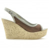 Sandales femme 5001p chocolat perforé