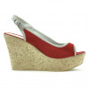 Sandales femme 5001 rouge velours