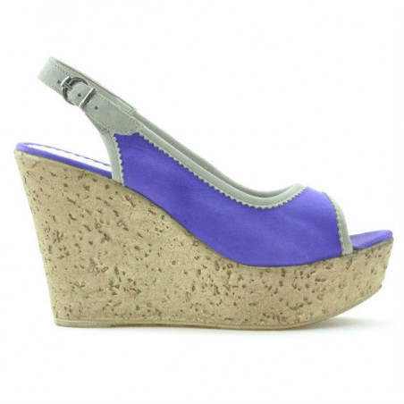 Sandales femme 5001 violet velours