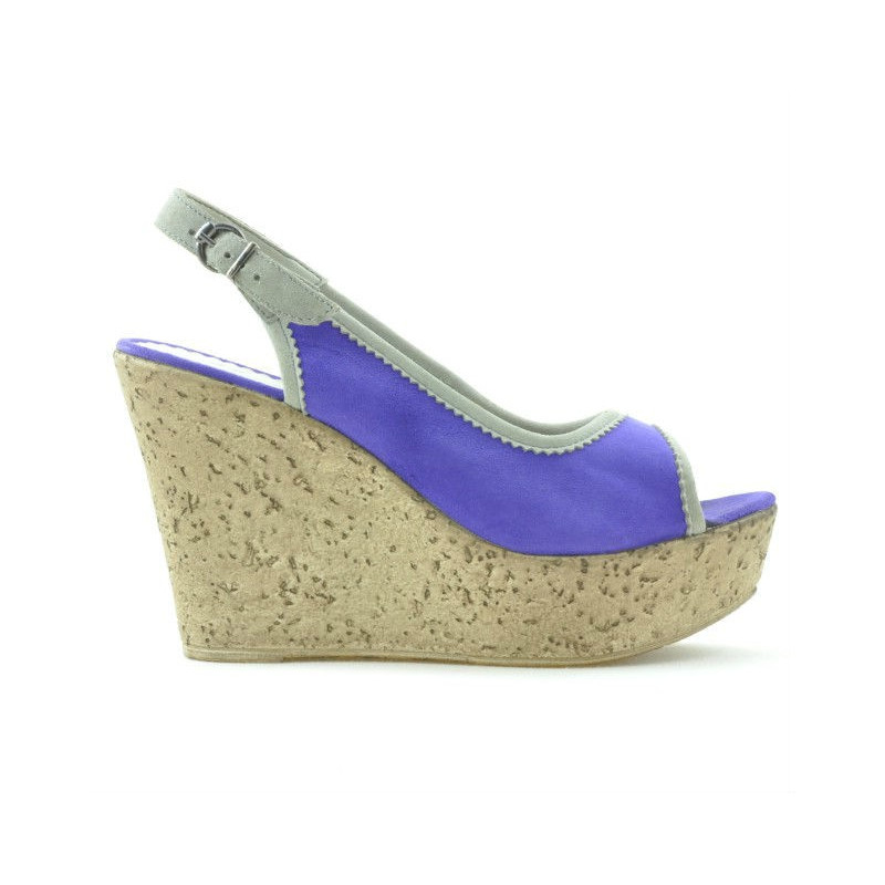 Sandales femme 5001 violet velours