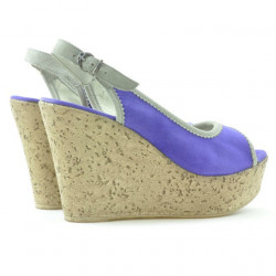 Sandales femme 5001 violet velours