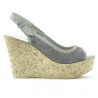 Sandales femme 5001p gris perforé