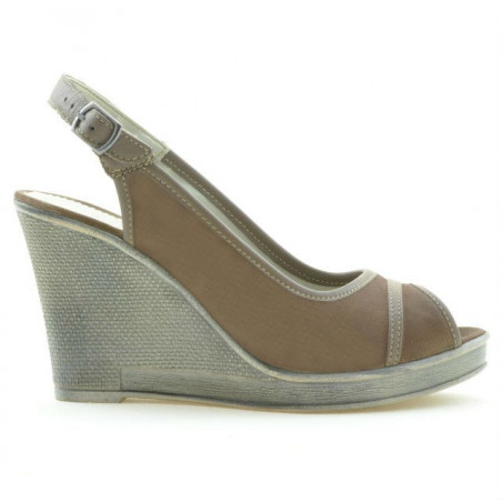 Sandales femme 5000 velours cappuccino