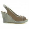 Sandales femme 5000 velours cappuccino