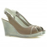 Sandales femme 5000 velours cappuccino