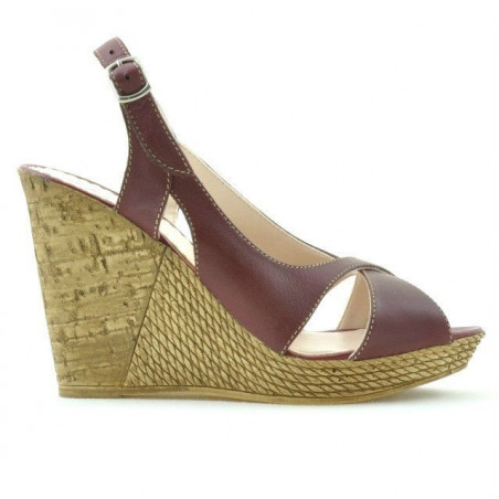 Sandales femme 5015 bordeaux