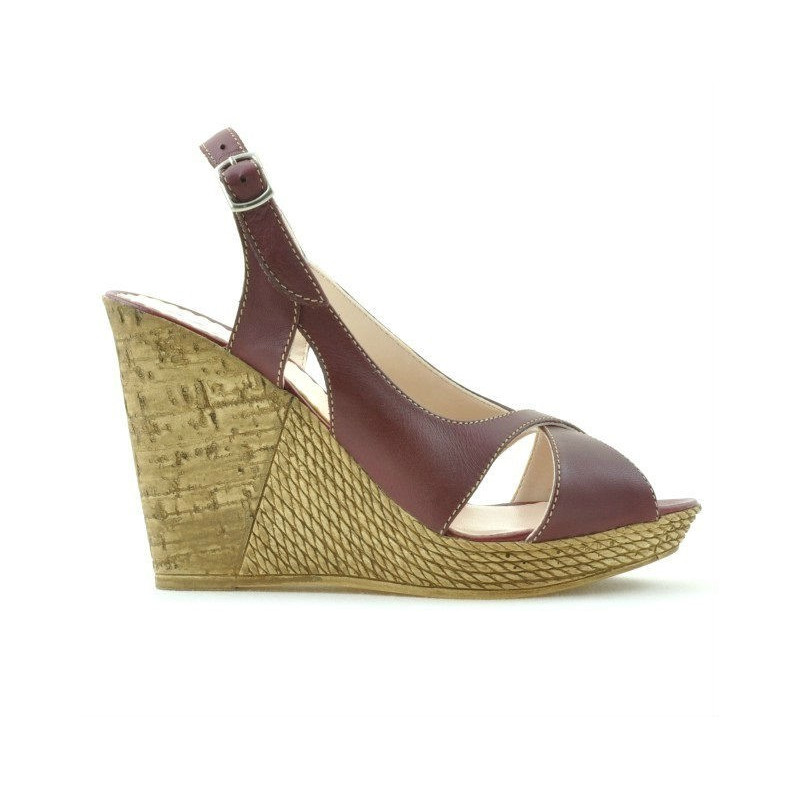 Sandales femme 5015 bordeaux