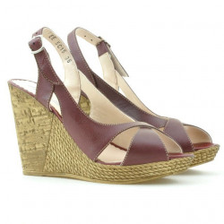 Sandales femme 5015 bordeaux