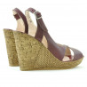 Sandales femme 5015 bordeaux