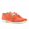 Chaussures enfants 131 rouge corail velours