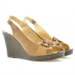 Sandales femme 5002 marron ciré