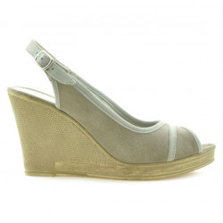 Sandales femme 5000 sable velours