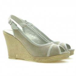 Sandales femme 5000 sable velours