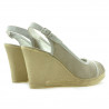 Sandales femme 5000 sable velours