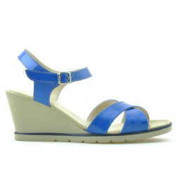 Sandales femme 5007 vernis bleu