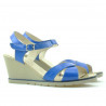 Sandales femme 5007 vernis bleu