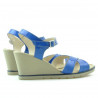 Sandales femme 5007 vernis bleu
