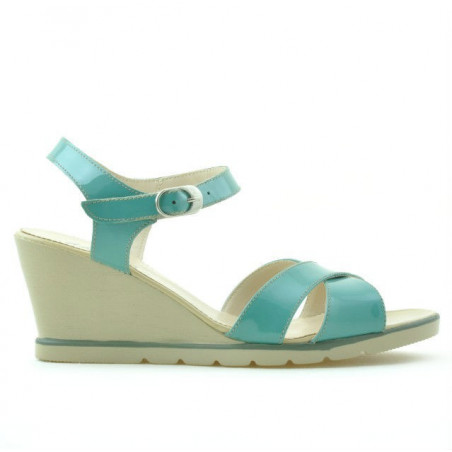 Sandales femme 5007 vernis vert