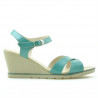 Sandales femme 5007 vernis vert