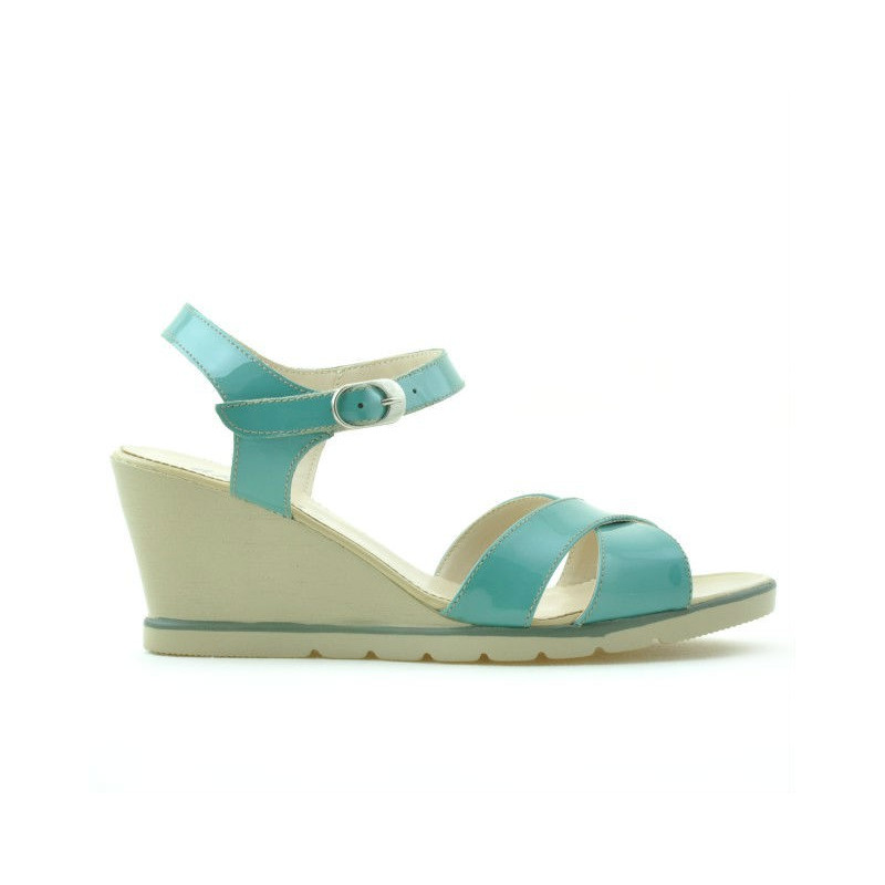 Sandales femme 5007 vernis vert