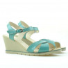 Sandales femme 5007 vernis vert