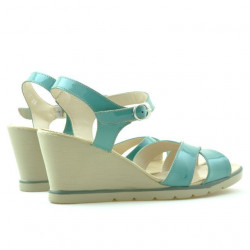 Sandales femme 5007 vernis vert