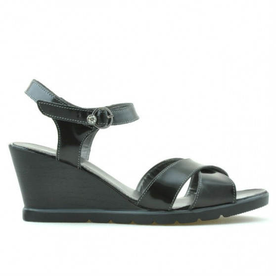Sandales femme 5007 vernis noir
