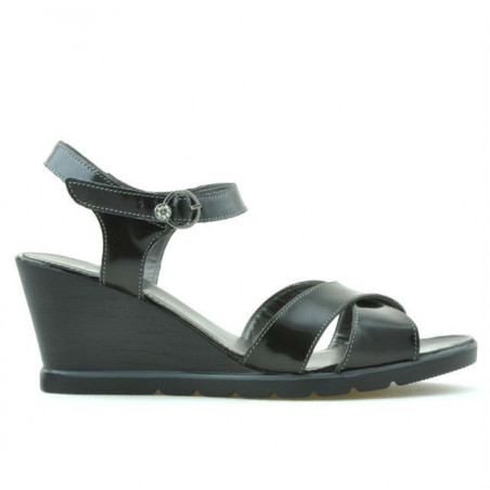 Sandales femme 5007 vernis noir
