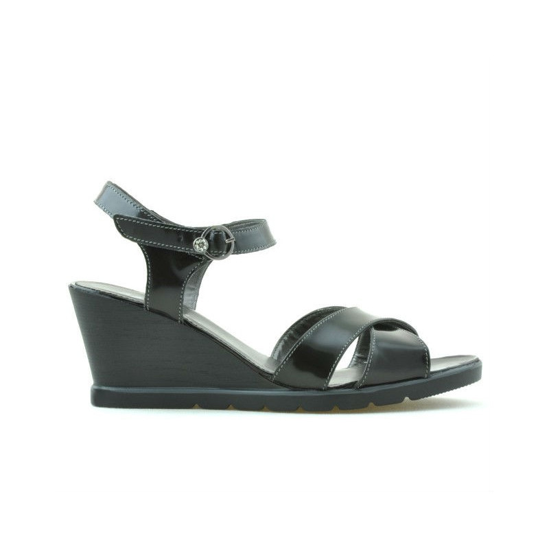 Sandales femme 5007 vernis noir